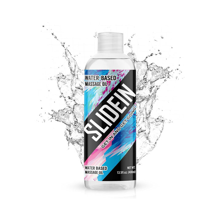 SLIDEIN Massage Oil – Scented Body Oil for Men & Women (13.5 oz) - PA Cosmetics