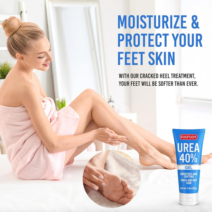 FOOTJOY Urea Gel 40% – Fast Absorbing Foot & Skin Repair Gel (10 Pack) - PA Cosmetics