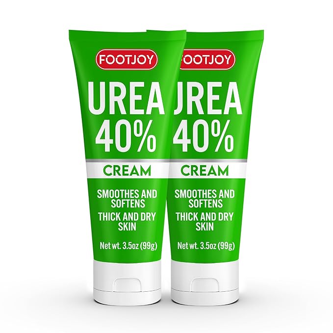 FOOTJOY 40% Urea Foot Cream – Deep Moisturizing Lotion for Cracked Heels, Feet & Elbows (Pack of 2) - PA Cosmetics