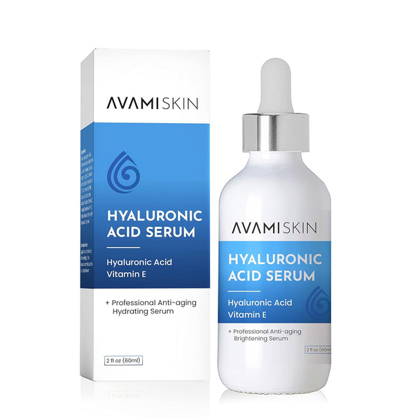AVAMI Hyaluronic Acid Face Serum – Hydrating & Anti-Aging Moisturizer, 2oz - PA Cosmetics